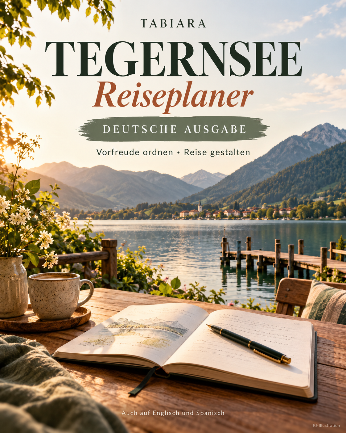Tegernsee: Dein Reiseplaner – Ausfüllbares PDF – Titelbild (Illustration)