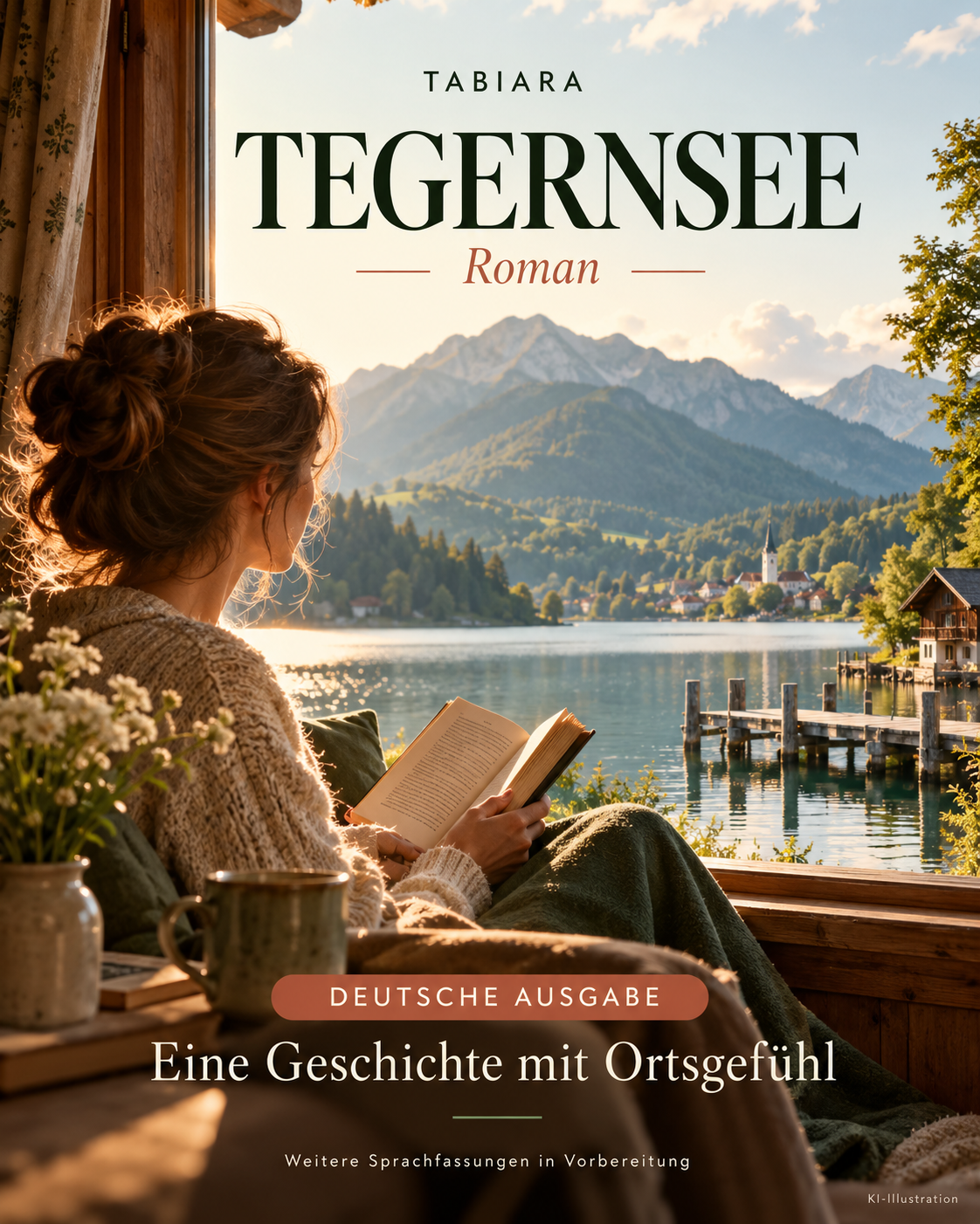 Das Licht am anderen Ufer – Roman vom Tegernsee – Titelbild (Illustration)
