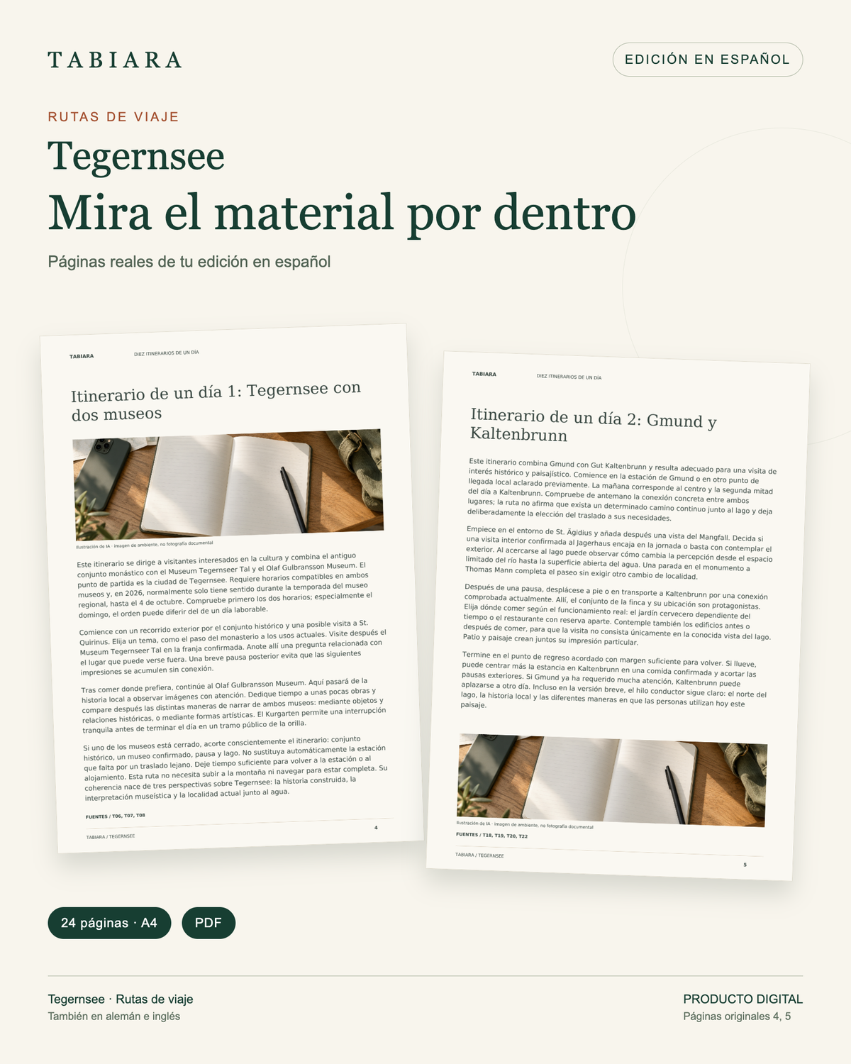 Tegernsee: 10 rutas de un día – páginas de muestra (ilustración)