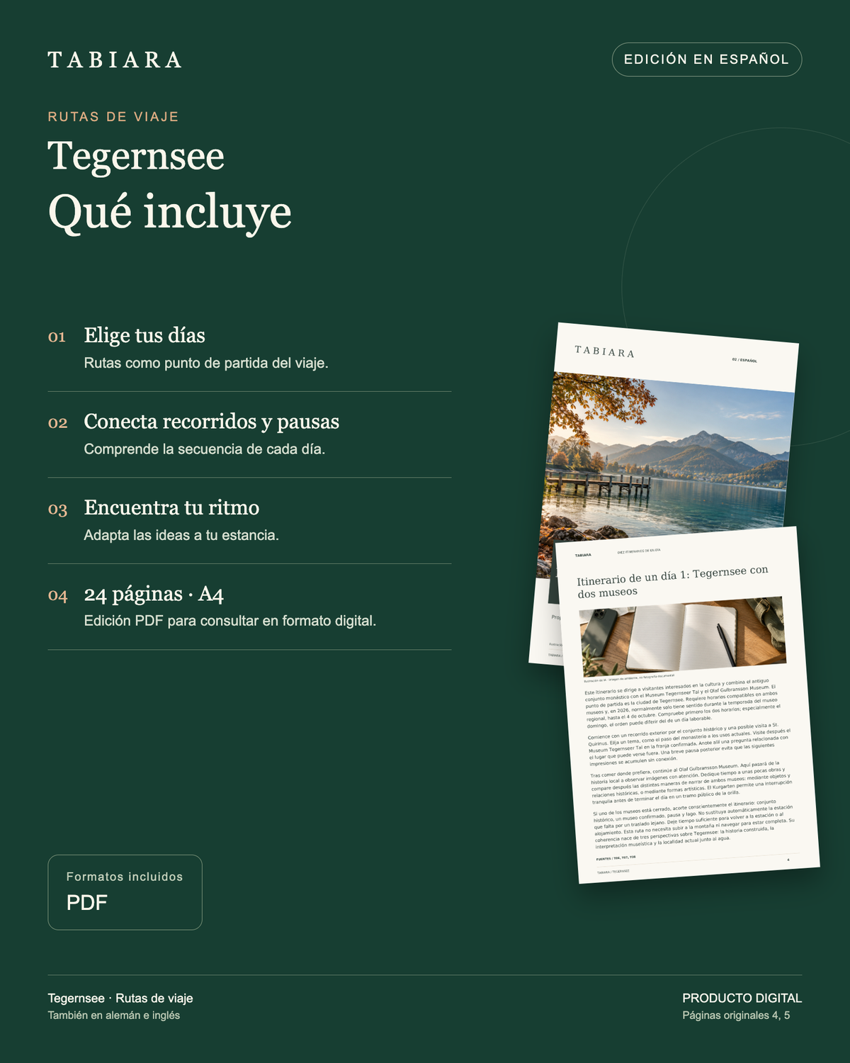 Tegernsee: 10 rutas de un día – contenido y ventajas (ilustración)