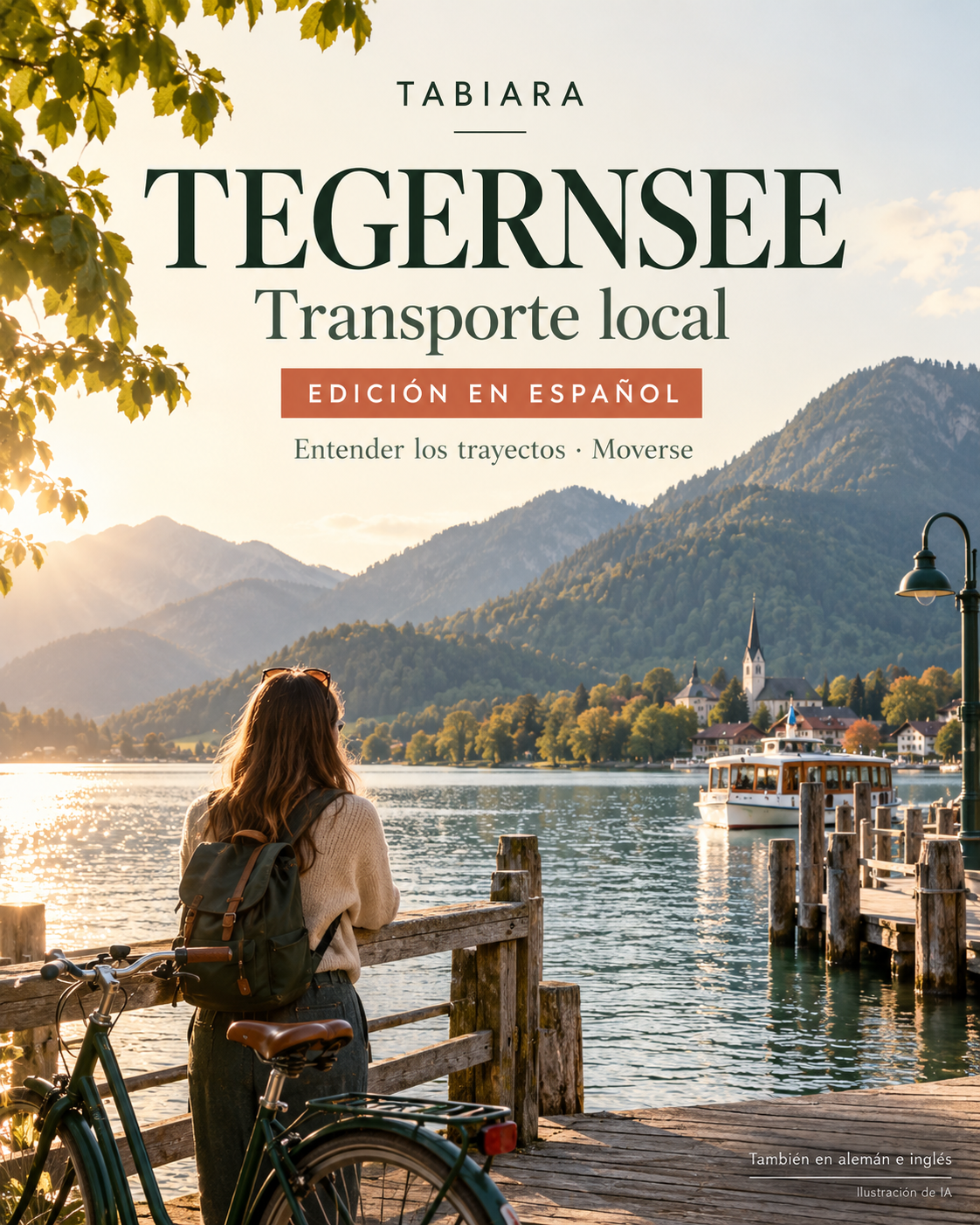 Moverse por el Tegernsee en autobús, barco y bici – portada (ilustración)