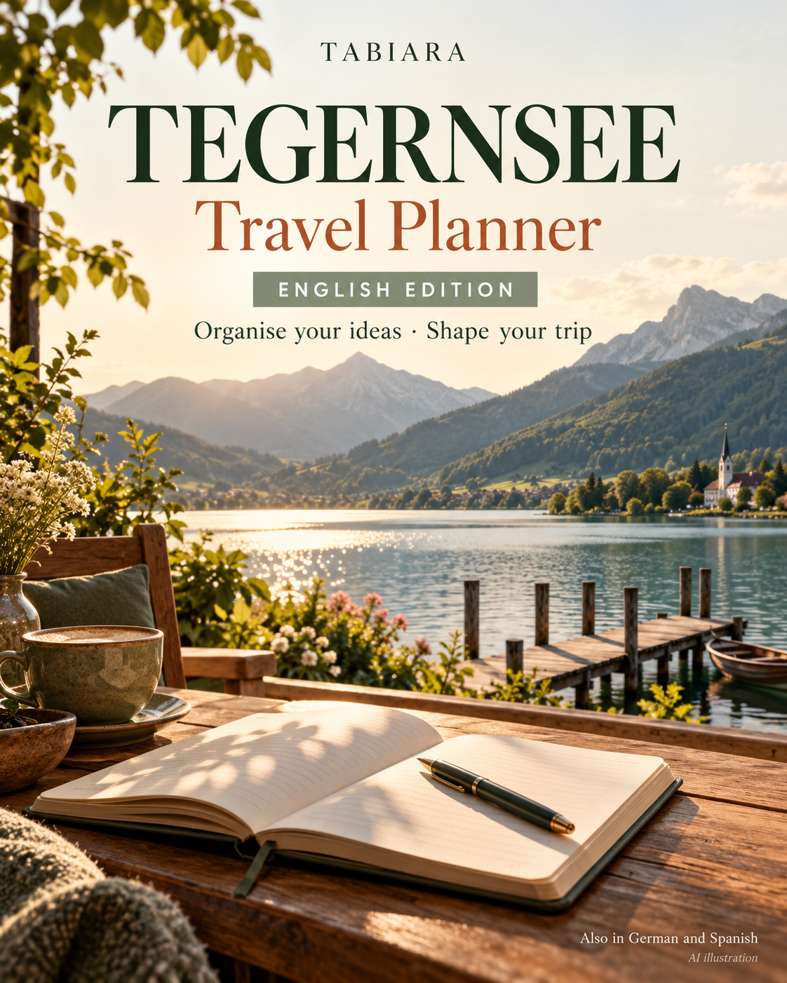 Tegernsee Travel Planner – Fillable PDF – cover (illustration)